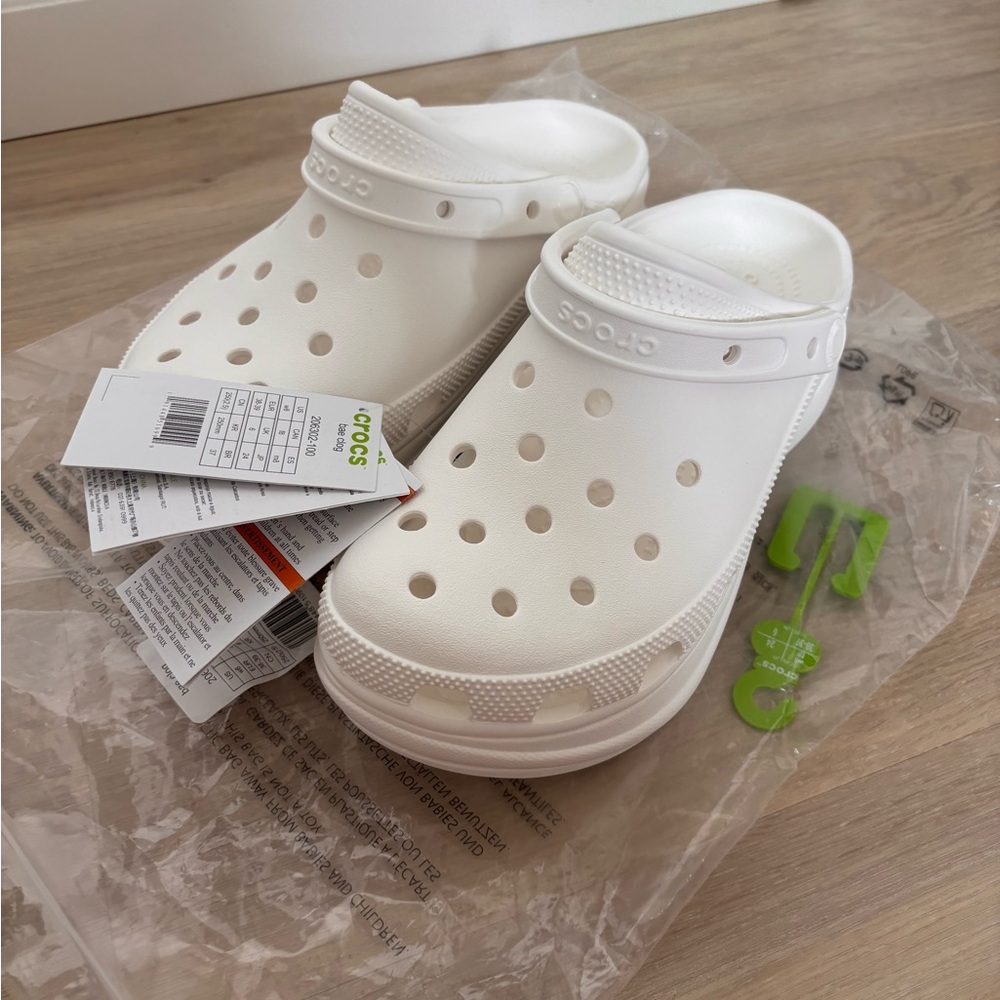 CROCS White Bae Clogs